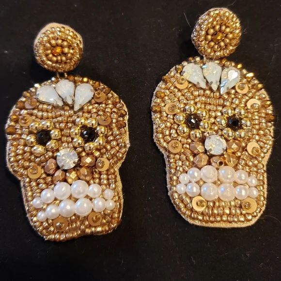 Skull Halloween Earrings - Picture 2 of 3